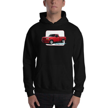 First Gen F150 Lightning Hoodie Sweatshirt modeled in black